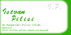 istvan pilisi business card
